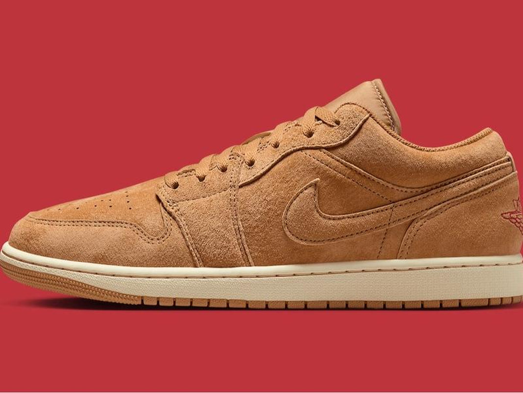 Nike Air Jordan 1 Low Flax Varsity Red HV4089-200 Men'S Shoes Athletic Sneaker NEW